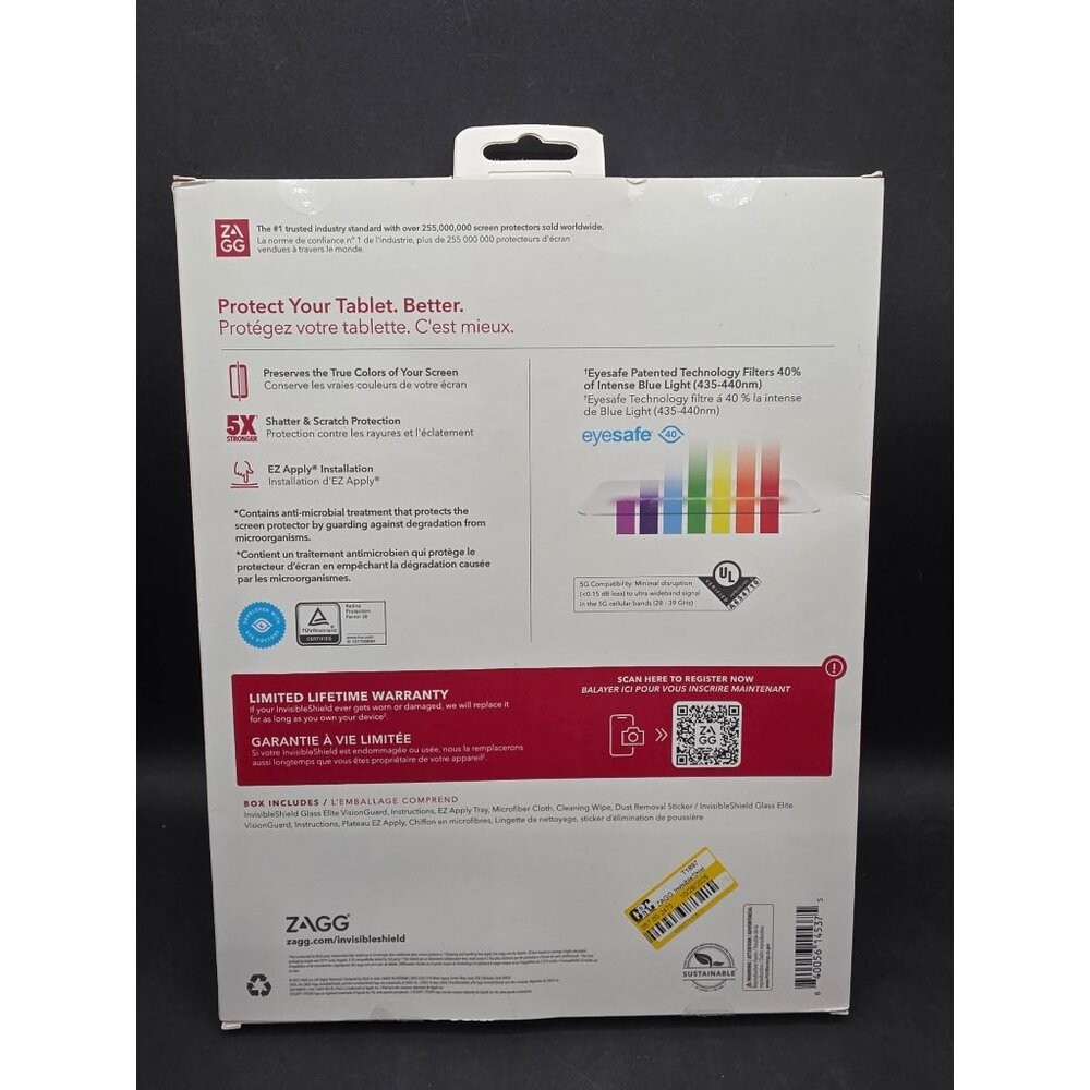 ZAGG InvisibleShield Glass Elite VisionGuard Screen Protector For iPad Pro 11" - Picture 4 of 7